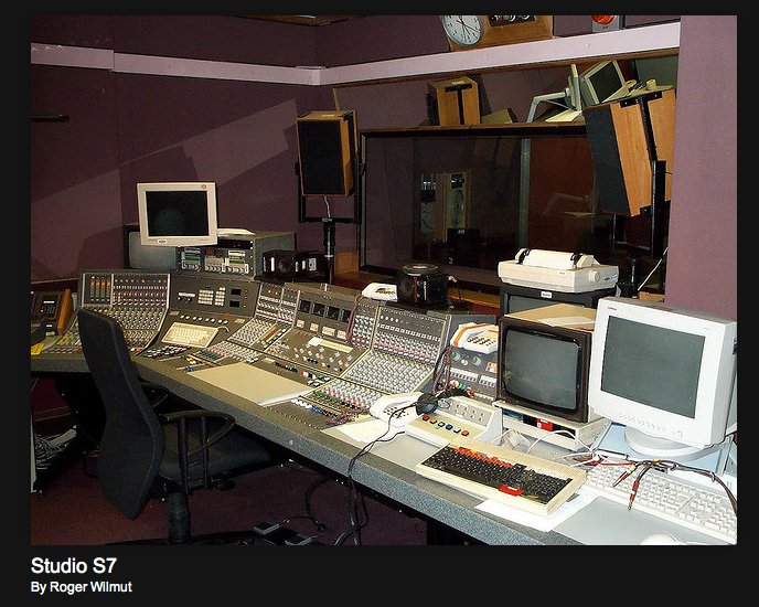 Photos of the BBC provided with permission from BBC engineer Roger Wilmut to the Museum of Magntic Sound Recording